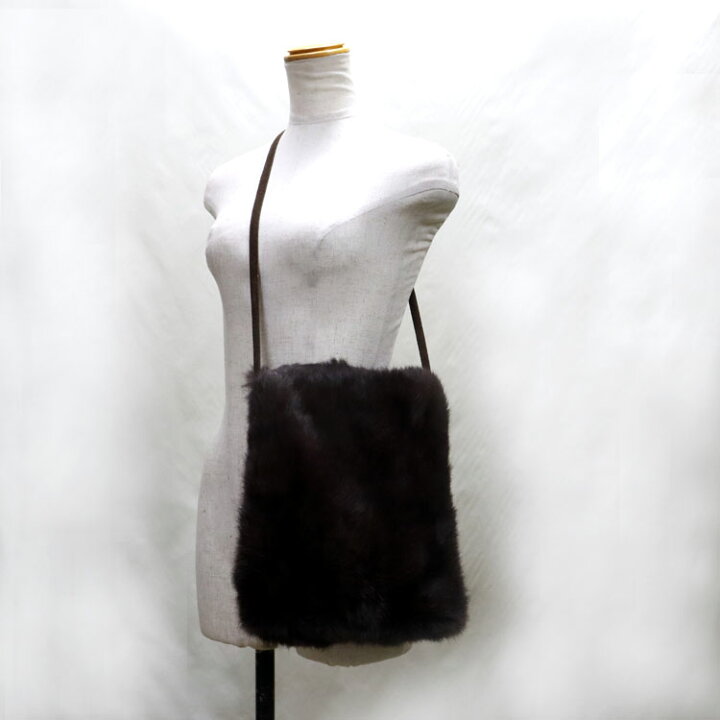 楽天市場】ラビット ファー ショルダーバッグ メッセンジャー バッグ  