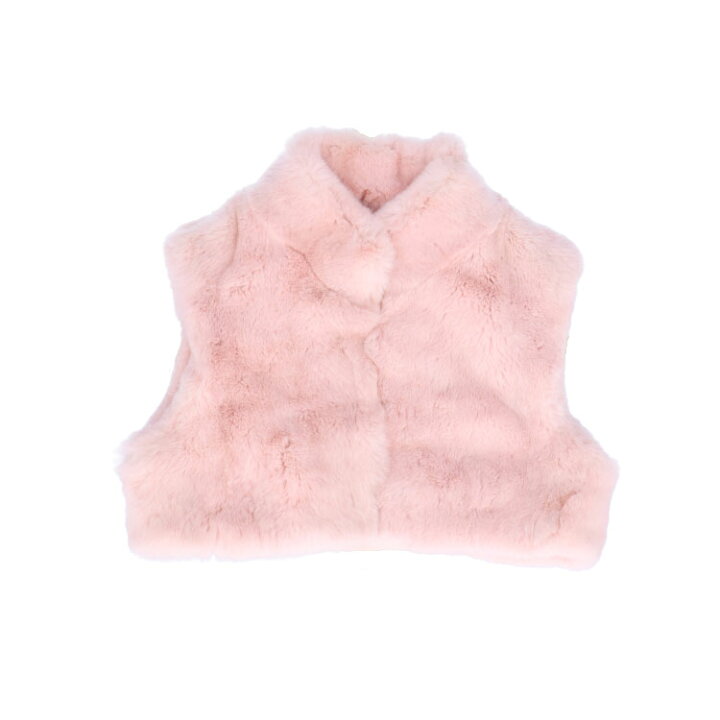 楽天市場】レッキスラビット ファー ベスト ピンク レディース ギフト  