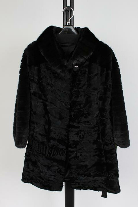 楽天市場】ミンク スワカラ ファー ジャケット ブラック 送料無料