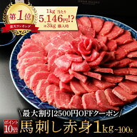 【3/31迄！エントリー最大P10倍＆5,146円 / 1kg (3kg購入)】馬刺し わけあり 馬刺し 赤身 馬刺し 1kg 訳…
