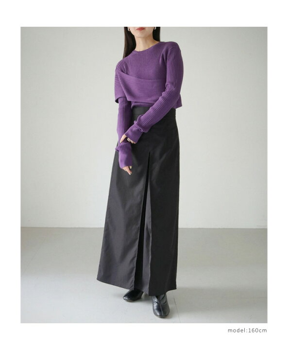 楽天市場】【72%OFF】肩あき アシメ リブニット トップス ニット 