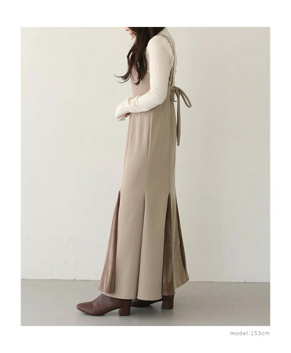 楽天市場】【70%OFF】【C服袋対象】ベロア 切り替え フレア キャミ  