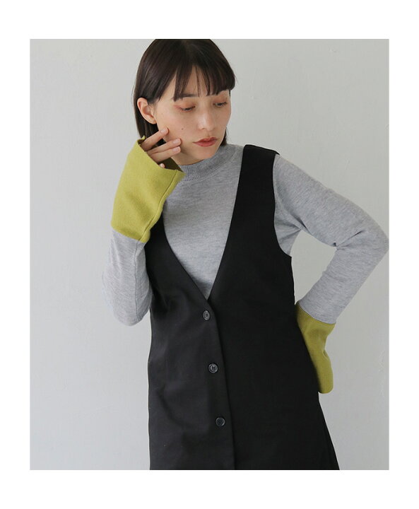 楽天市場】【74%OFF!】配色 ベルスリーブ ニット トップス セーター  