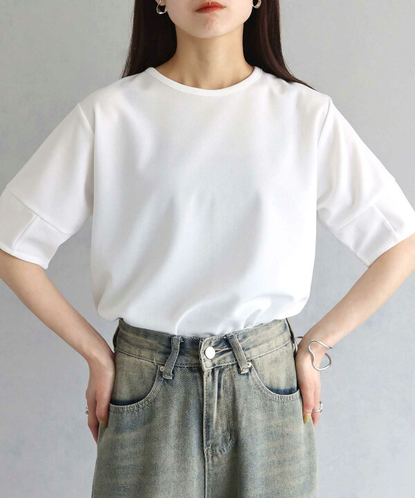 楽天市場】バックストリング ギャザー デザインTシャツ トップス  