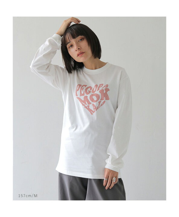 可愛いはーとんチュニック風丈長Tシャツ
