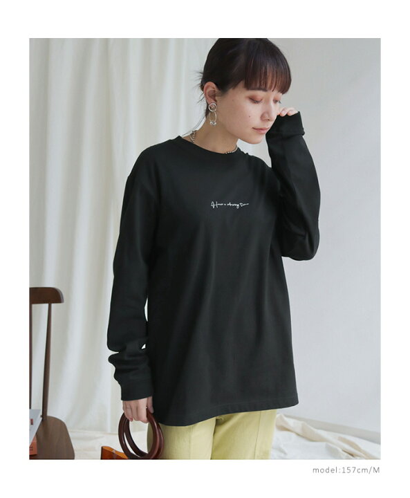 楽天市場】カリグラフィーロゴロンT トップス カットソー tシャツ 