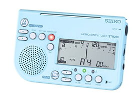 SEIKO セイコー メトロノームチューナー 大音量 譜面台取付可能 吹奏楽部に最適 ブルー STH200L 送料無料