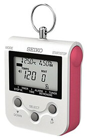 SEIKO セイコー デジタルメトロノーム ネックストラップ付 ラズベリーピンク DM90P 送料無料