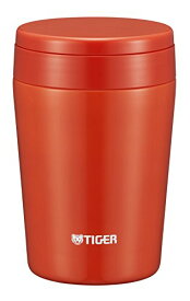 タイガー 魔法瓶 真空 断熱 スープ ジャー 380ml 保温 弁当箱 広口 まる底 チリレッド MCL-B038-RC Tiger 送料無料