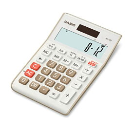 CASIO(カシオ) 余り計算電卓 12桁 日数&時間計算 ミニジャストタイプ ベージュ MP-12R-BE-N エコマーク認定 送料無料
