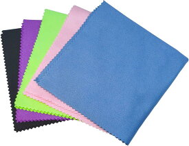 rockson ギタークロス 楽器用クロス 25cm×25cm 5色 5枚セット ギター クロス