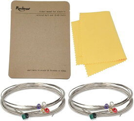 rockson エレキギター 弦 10-46 2set ニッケル レスポール 向け クロス付属