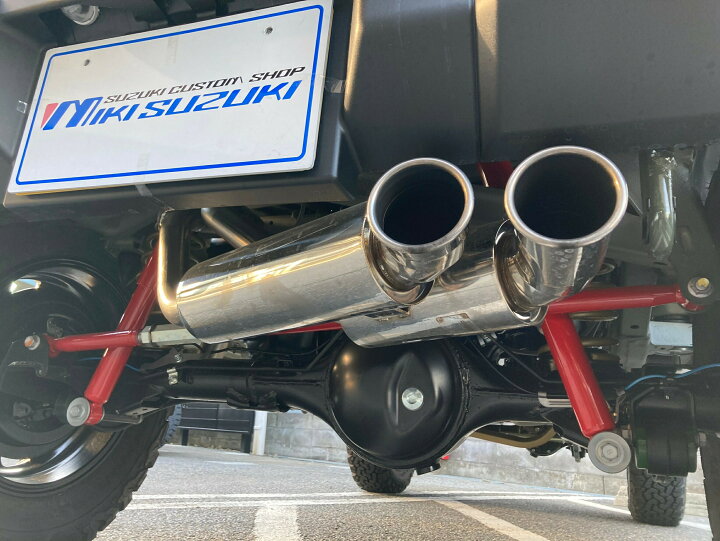 楽天市場】JB64用 5ZIGEN 2本出しマフラー フルセット 車検対応 