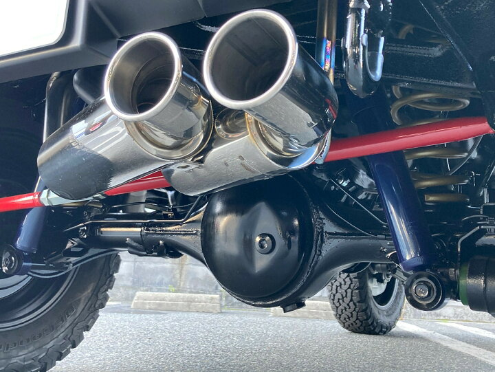 楽天市場】JB64用 5ZIGEN 2本出しマフラー フルセット 車検対応 