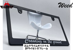 Weed �I���W�i�� ���� 3D ���C�Z���X�t���[�� 185mm×337mm×8.5mm License Frame