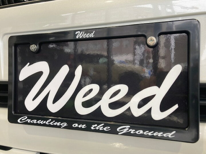 楽天市場 ライセンスフレーム Weed オリジナル19 6cm 33 8cm 17 0cm 33 5cm License Frame Mclimb Weed