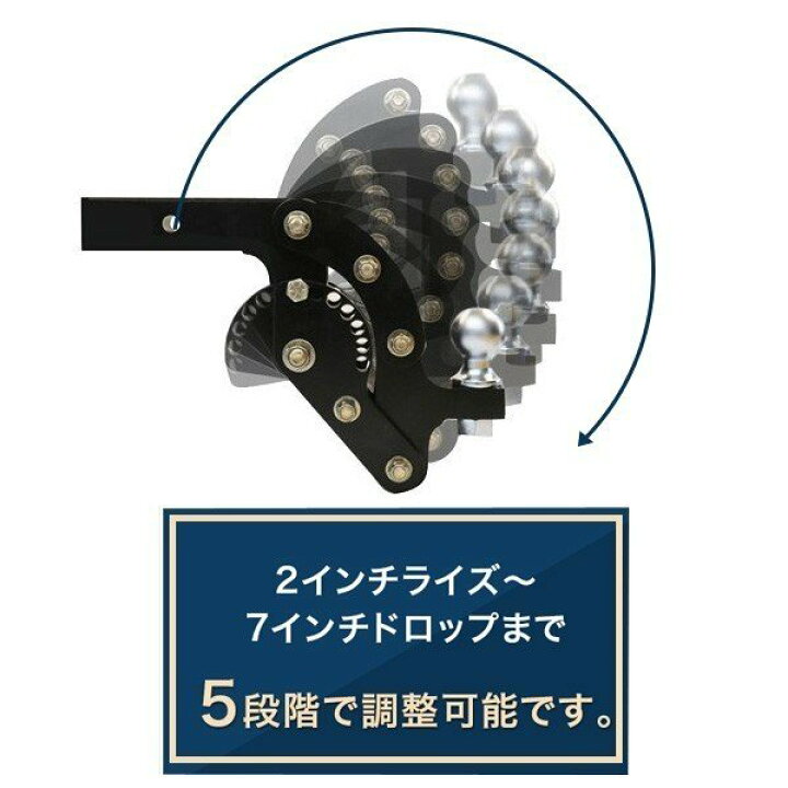 楽天市場】BULL HITCH アジャスト可能ヒッチマウント 覇王 黒 : MClimb 