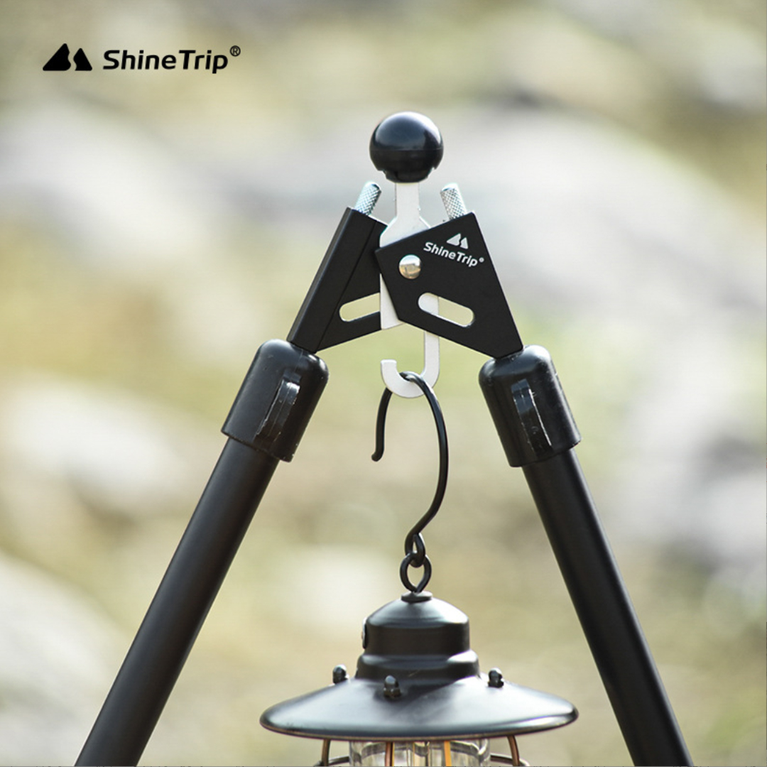 ShineTrip ポールエンドロック ジョイント口径 8mm ポール連結 2又 角度調整可 トライポッド テントポール タープポール キャンプ アウトドア コンパクト