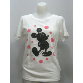 ディズニー ミッキーマウスレディース Tシャツ古着風黒orオフホワイト フリーサイズ mickey mouse disney