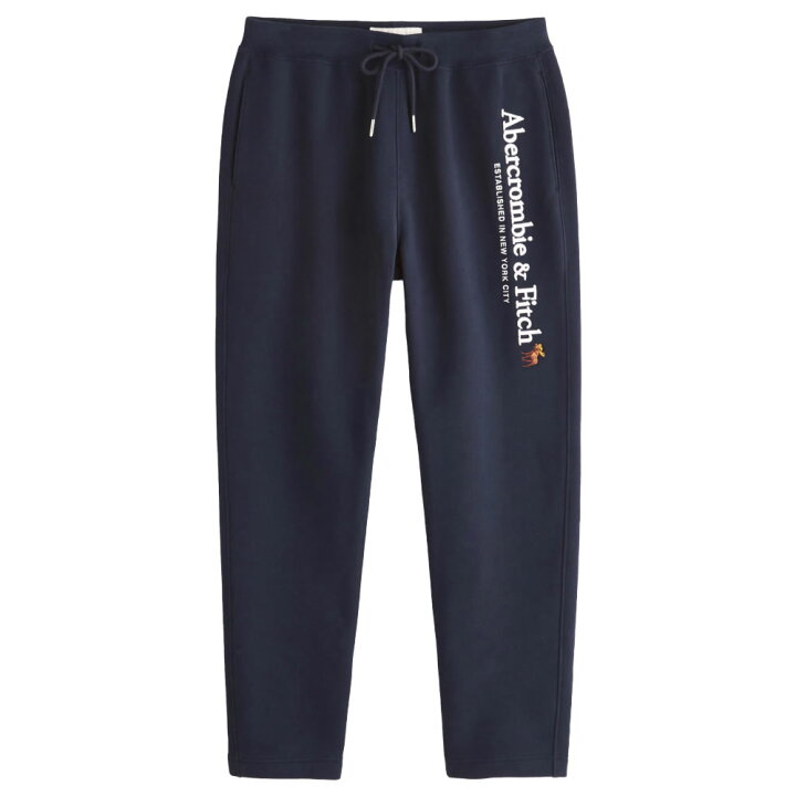【並行輸入品】アバクロンビーフィッチ メンズ ロングパンツ スウェットパンツ AbercrombieFitch Classic  Logo Sweatpants (ネイビー) 【スウェット ロングパンツ スウェットパンツ 】 ヒーローボックス