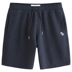 【並行輸入品】アバクロンビー&フィッチ メンズ ショートパンツ ( スウェットパンツ ) Abercrombie&Fitch Elevated Icon Fleece Short (ネイビー) 【ハーフパンツ 半パン 短パン 】