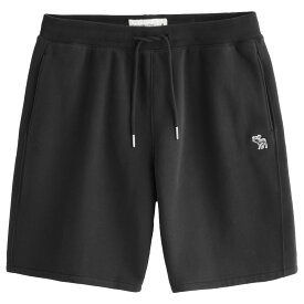 【並行輸入品】アバクロンビー&フィッチ メンズ ショートパンツ ( スウェットパンツ ) Abercrombie&Fitch Elevated Icon Fleece Short (ブラック) 【ハーフパンツ 半パン 短パン 】