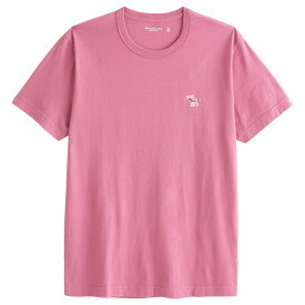 【並行輸入品】【メール便送料無料】アバクロンビー&フィッチ メンズ Tシャツ ( 半袖 ) Abercrombie&Fitch Elevated Icon Tee (ダークピンク) 【tシャツ tシャツ 】