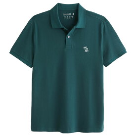 【並行輸入品】【メール便送料無料】アバクロンビー&フィッチ メンズ ポロシャツ ( 半袖 ) Abercrombie&Fitch Elevated Icon Polo (グリーン) 【ポロ ポロシャツ 】