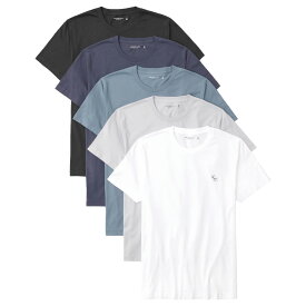 【並行輸入品】アバクロンビー&フィッチ メンズ Tシャツ ( 半袖 5枚セット 箱入り ) Abercrombie&Fitch 5-Pack Elevated Icon Tees (5color) 【まとめ買い tシャツ tシャツ 】