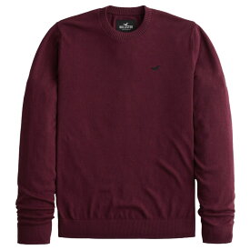 【並行輸入品】【メール便送料無料】ホリスター メンズ セーター ( クルーネック ) Hollister Crew Sweater (バーガンディー) 【ニット セータ 】