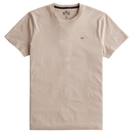 【並行輸入品】【メール便送料無料】ホリスター メンズ Tシャツ ( 半袖 ) Hollister Logo Icon Crew T-Shirt (タン) 【tシャツ tシャツ 】