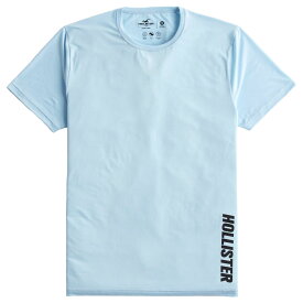 【並行輸入品】【メール便送料無料】ホリスター メンズ Tシャツ ( 半袖/スポーツニット ) Hollister Sport Knit Logo Graphic Tee (ライトブルー) 【tシャツ tシャツ スポーツ 】