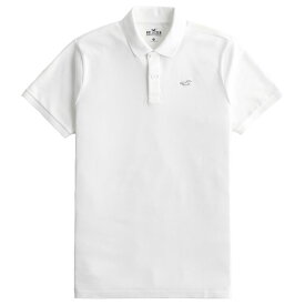 【並行輸入品】【メール便送料無料】ホリスター メンズ ポロシャツ ( 半袖 ) Hollister Logo Icon Polo (ホワイト) 【ポロ ポロシャツ 】