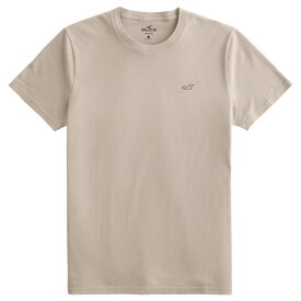 【並行輸入品】【メール便送料無料】ホリスター メンズ Tシャツ ( 半袖 ) Hollister Icon Crew T-Shirt (ライトブラウン) 【tシャツ tシャツ 】