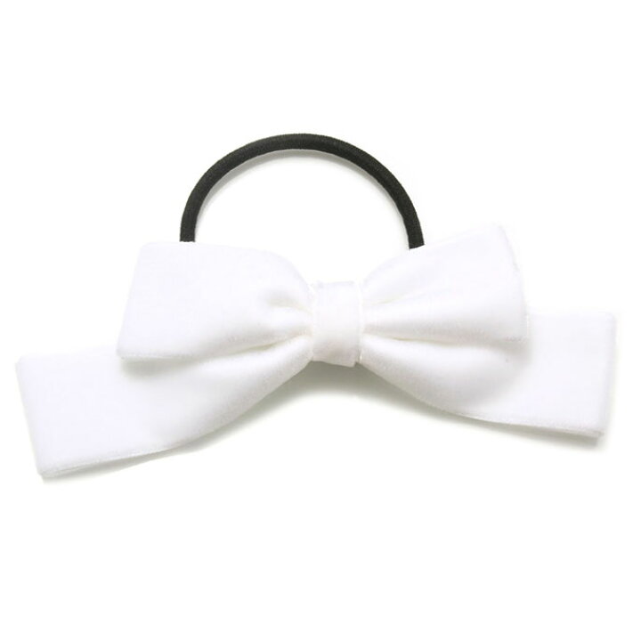 楽天市場】ヘアゴム ベルベット ダブルリボン 【I04-】ヘア  