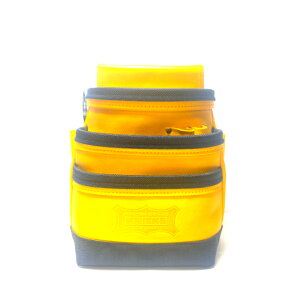 KNICKS ニックス KNB-301DD 総ヌメ革使用3段腰袋 黄色染