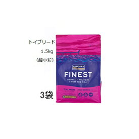 Fish4dogs フィッシュ4ドッグ トイブリード 超小粒 1.5kgx3袋 +Fish4サーモンムース100g