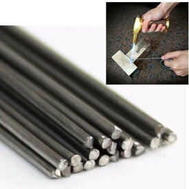 高品質アルミ溶接棒 50本セット 50cm シルバー 低温溶解 716-752°F (380-400°C) DIY・プロ用 簡単操作 溶接作業用ブラシ付属　chy1932