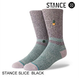STANCE スタンス SLICE BLACK スケート・メンズ・靴下・ソックス 60