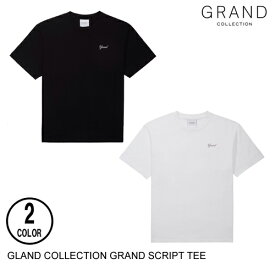 GRAND COLLECTION グランドコレクション GRAND SCRIPT TEE 2色 M-L 半袖Tシャツ セ