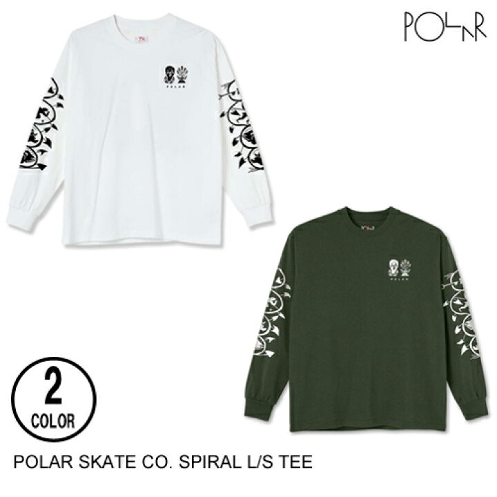 楽天市場】POLAR SKATE CO. ポーラー SPIRAL L/S TEE 2色 M-L 長袖T 