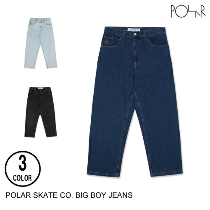 楽天市場】POLAR SKATE CO. ポーラー BIG BOY JEANS 3色 S-XL  