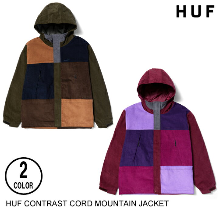 楽天市場】HUF ハフ CONTRAST CORD MOUNTAIN JACKET 2色 M-L 日本代理 