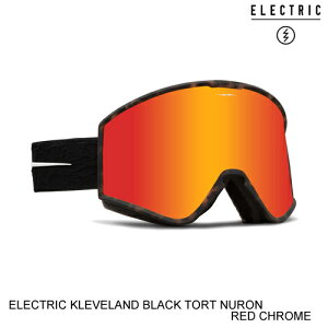ELECTRIC エレクトリックゴーグル ジャパンフィット KLEVELAND BLACK TORT NURON RED CHROME スノーボード ゴーグル 日本正規販売代理店正規品