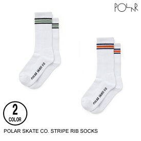 POLAR SKATE CO. ポーラー STRIPE RIB SOCKS 2色 35-46 22.5-28.0 靴下・ソックス セ