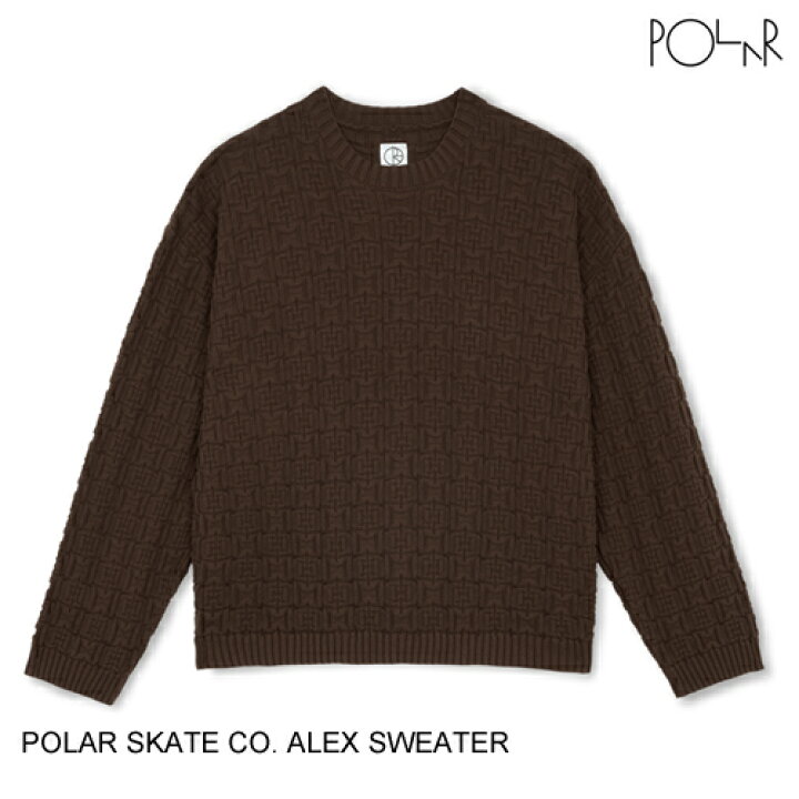 楽天市場】POLAR SKATE CO. ポーラー ALEX SWEATER BROWN M セーター 