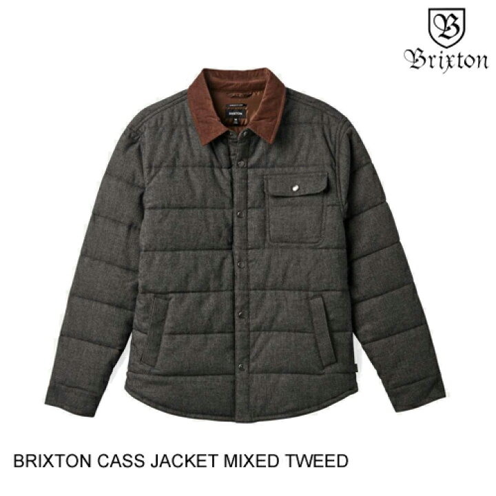楽天市場】BRIXTON ブリクストン CASS JACKET MIXED TWEED M-L 