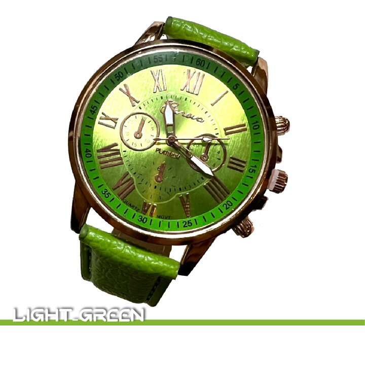 本店は GENEVA 腕時計 メンズ シンプル 薄型 アナログ 文字盤レッド 02