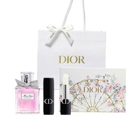 国内正規品 ラッピング済み ミスディオール DIOR ブルーミング ブーケ(30ml) ＆ルージュディオールバーム＃000 　ギフトセット 　プレゼント ギフトBOX ショッパー付き 母の日ギフトセット