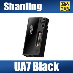 SHANLING UA7 Black�y�u���b�N�z�V���������^��ǃ|�[�^�u��DAC/AMP ES9069�Ή� �n�C���] 768kHz/DSD512 3.5mm+4.4mm�o�͑Ή� OLED���� �X�}�z/PC/�Q�[���@�Ή� UAC���[�h �h���O��DAC �f�W�^���t�B���^�[8�� �n